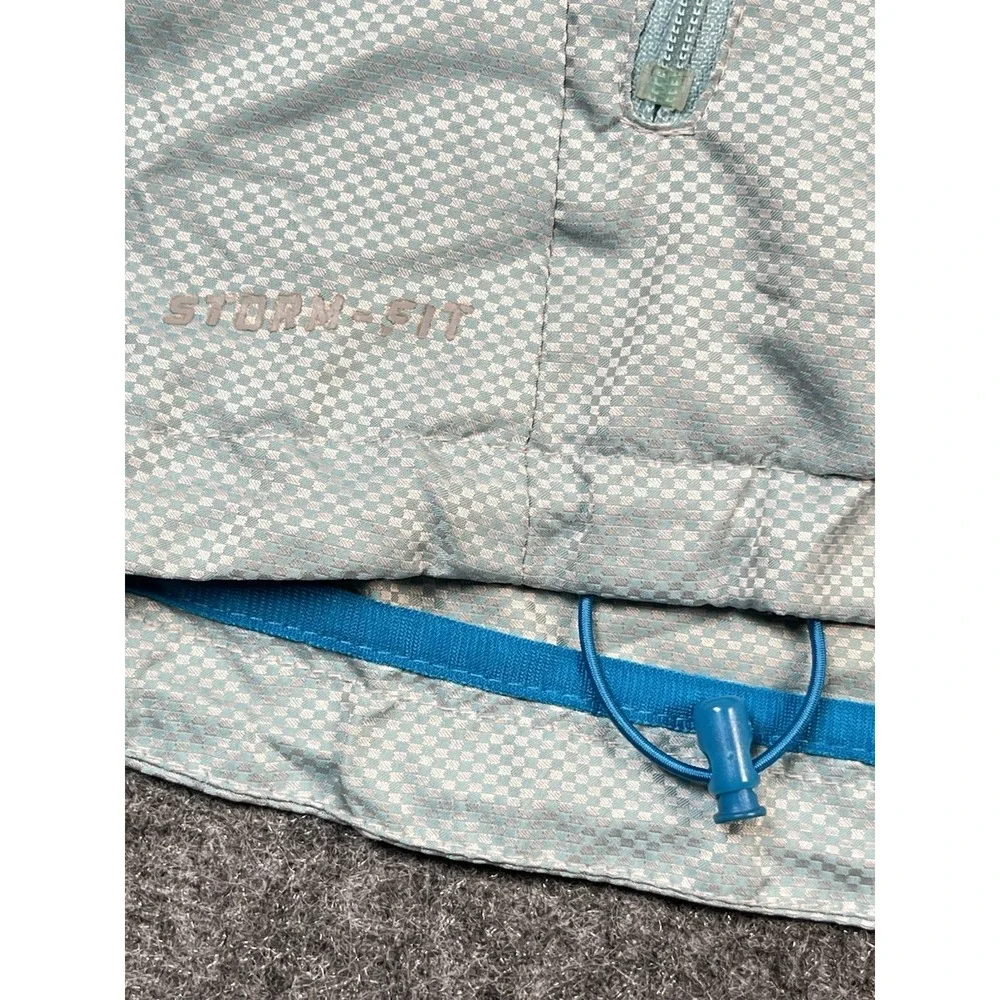 Nike Jacket Small Blue Storm Fit Full‎ Zip Hooded Windbreaker Running